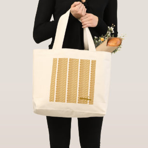 Bolsa Tote Grande Saco de Mão Jumbo Fio de Ouro