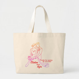 Bolsa Tote Grande Saco de mão personalizado para casamento – Persona