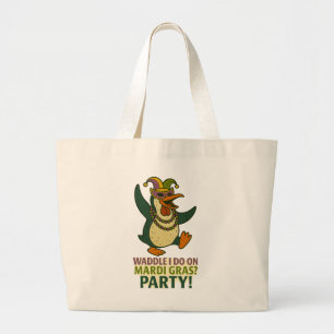 Bolsa Tote Grande Saco de Mardi Gras Jumbo