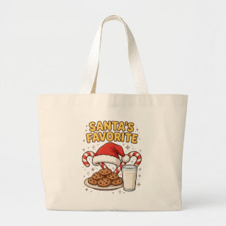 Bolsa Tote Grande Saco de Natal Favorito do Papai Noel