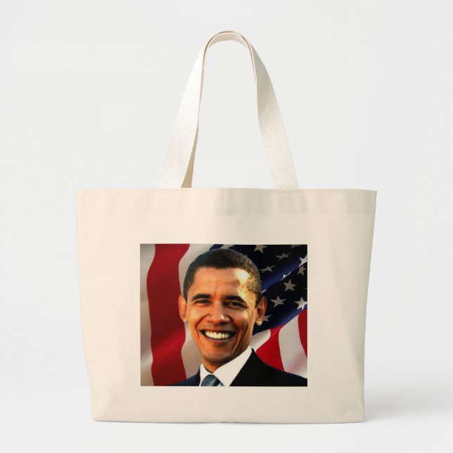 Bolsa Tote Grande Saco de Obama (Frente)