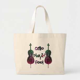Bolsa Tote Grande Saco de Playin do violoncelo