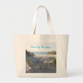 Bolsa Tote Grande Saco de Praia de Ocean City, Nova Jersey