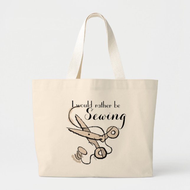 Bolsa Tote Grande Saco de presentes de costura (Frente)