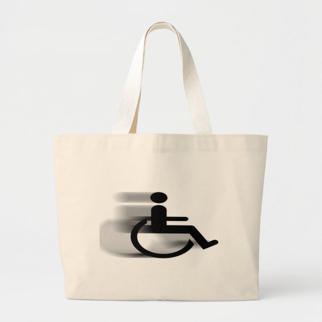 Bolsa Tote Grande Saco de pressa da cadeira de rodas (Frente)