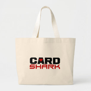 Bolsa Tote Grande Saco de Shark de Cartão