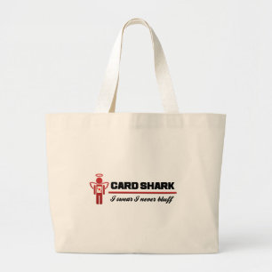 Bolsa Tote Grande Saco de Shark de Cartão