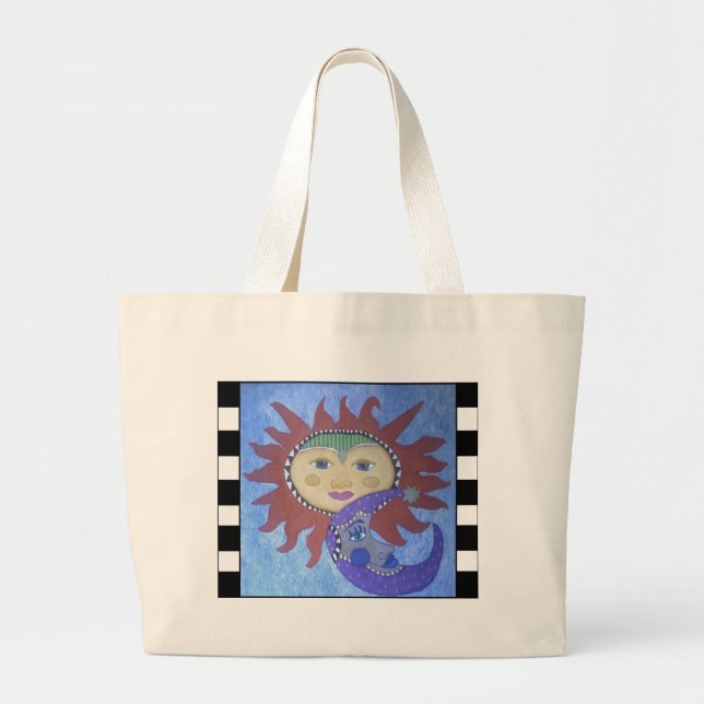 Bolsa Tote Grande Saco de SunMoon (Frente)