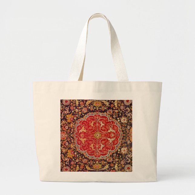 Bolsa Tote Grande Saco de tapete turco (Frente)