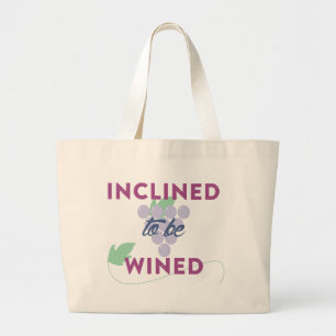 Bolsa Tote Grande Saco de toalha jumbo amante de vinho