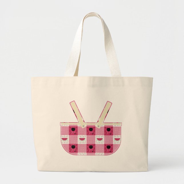 Bolsa Tote Grande Saco de Toque de Picnic de Verão (Frente)
