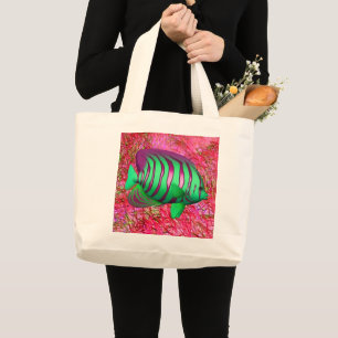 Bolsa Tote Grande Saco de Toque Grande Peixe