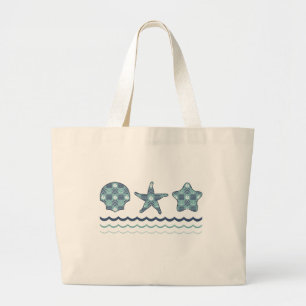 Bolsa Tote Grande Saco de Tota de Quilt Náutico