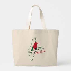 Bolsa Tote Grande Saco de tote cardíaco da Palestina