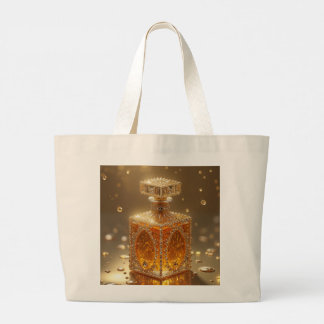 Bolsa Tote Grande saco de tote com uma garrafa de perfume linda