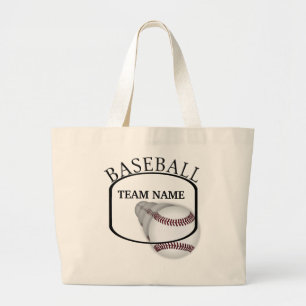 Bolsa Tote Grande Saco de Tote da Equipe de Beisebol