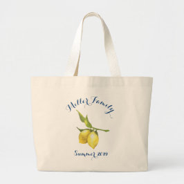 Bolsa Tote Grande Saco de Tote da Família Lemon