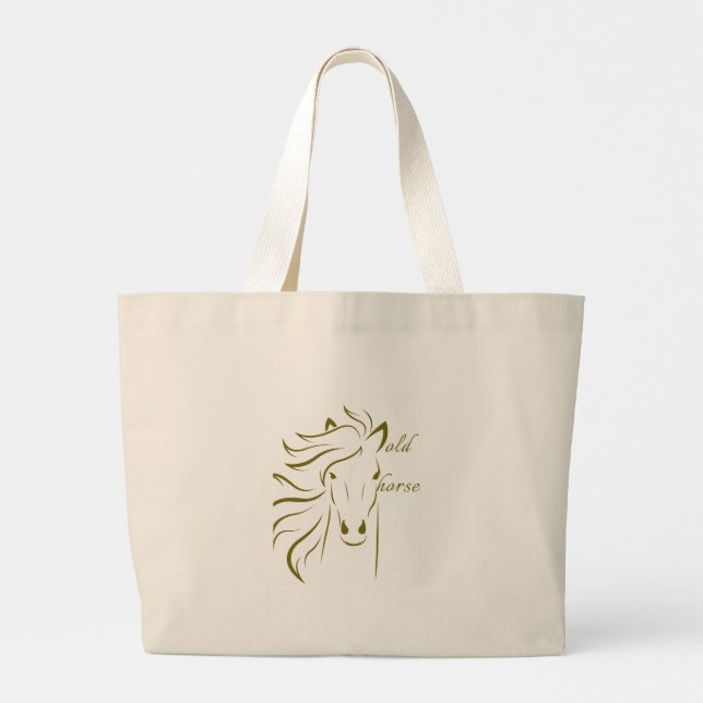 Bolsa Tote Grande Saco de Tote de Cavalo (Verso)