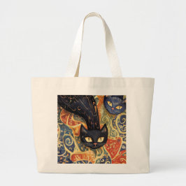 Bolsa Tote Grande Saco de Tote de Gato Elegante