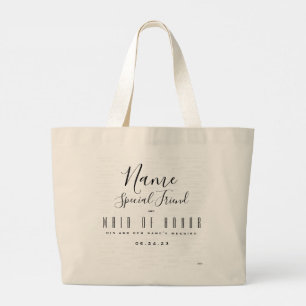 Bolsa Tote Grande Saco de Tote de madrinha de casamento - HAMbyWG