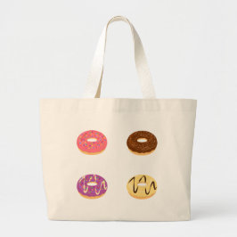 Bolsa Tote Grande Saco de Tote de Padrão de Rosquinha