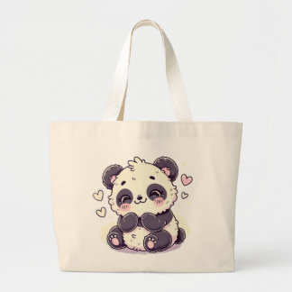 Bolsa Tote Grande Saco de Tote de Panda Adorável - Acessório Bonito