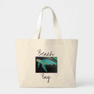 Bolsa Tote Grande Saco de tote de praia de tartaruga