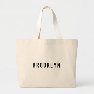 Bolsa Tote Grande Saco de Tote do Brooklyn Nova Iorque