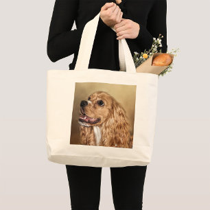 Bolsa Tote Grande Saco de Tote do Cocker Spaniel