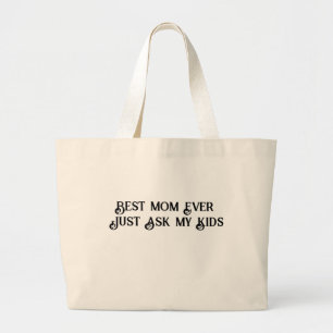 Bolsa Tote Grande Saco de Tote do Dia da Mãe Engraçado