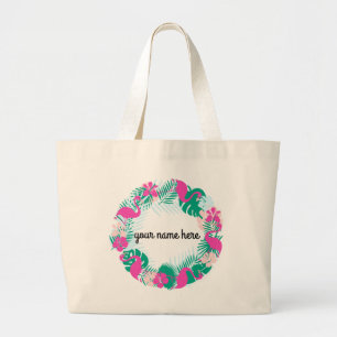 Bolsa Tote Grande Saco de Tote do Flamingo Personalizado