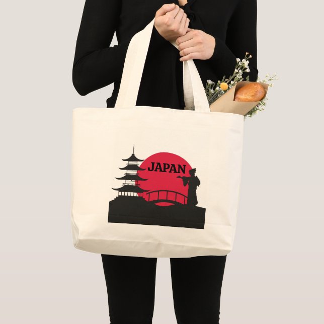 Bolsa Tote Grande Saco de Tote do Japão (Frente (produto))