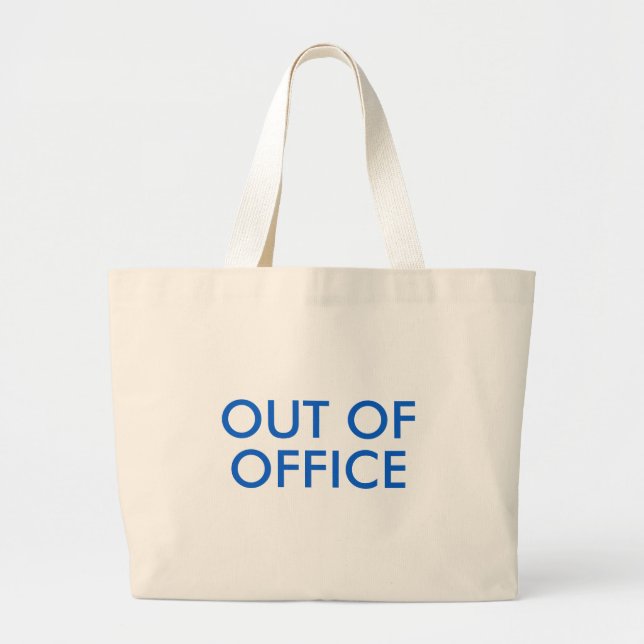 Bolsa Tote Grande Saco de Tote Fora do Office (Frente)