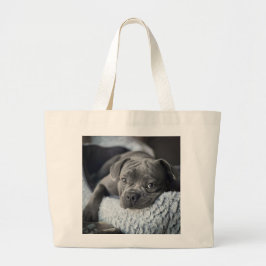 Bolsa Tote Grande Saco de tote francês Bulldog do Cachorro de Emergê