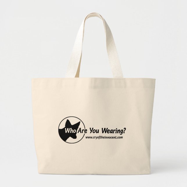 Bolsa Tote Grande Saco De Tote Jumbo (Quem Você Está Vestindo?) (Frente)
