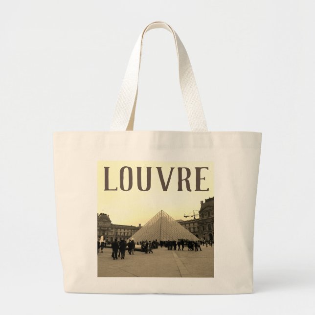 BOLSA TOTE GRANDE SACO DE TOTE LOUVRE EXCLUSIVO (Frente)
