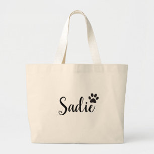 Bolsa Tote Grande Saco de Tote, Presente personalizado de mãe de cão