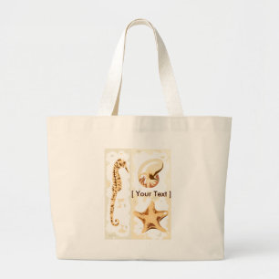 Bolsa Tote Grande Saco de Tote Vida Aquática