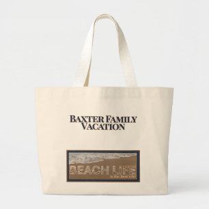 Bolsa Tote Grande Saco de Viagem Personalizado para Férias em Famíli