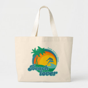 Bolsa Tote Grande Saco do amante da praia