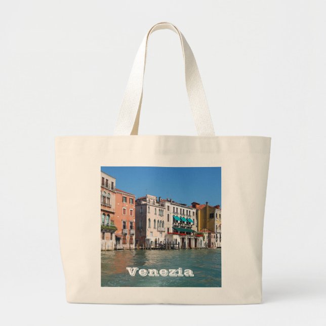 Bolsa Tote Grande Saco do canal grande (Frente)