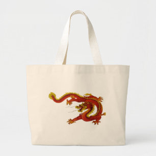 Bolsa Tote Grande Saco do dragão do fogo