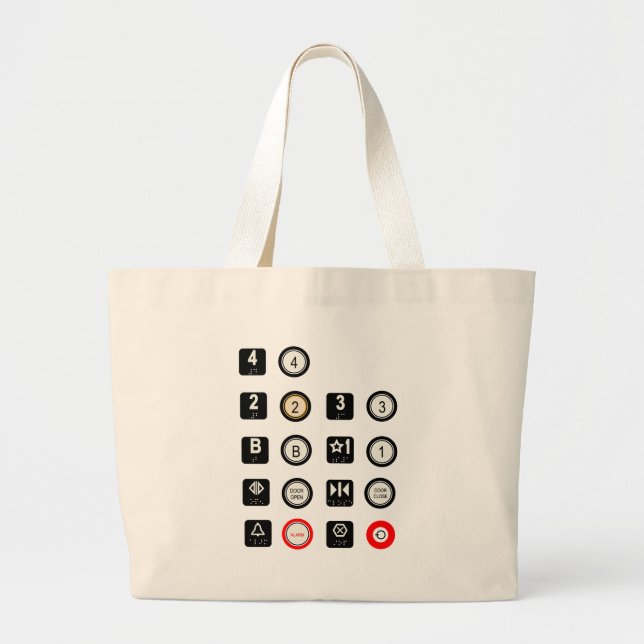 Bolsa Tote Grande Saco do elevador (Frente)