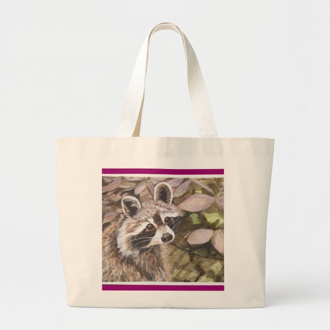 Bolsa Tote Grande Saco do guaxinim (Frente)