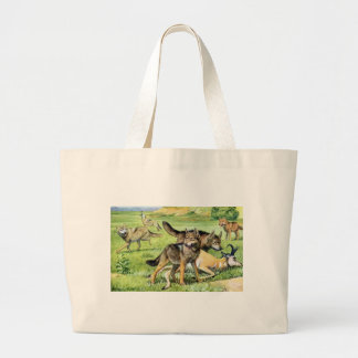Bolsa Tote Grande Saco do lobo e do chacal