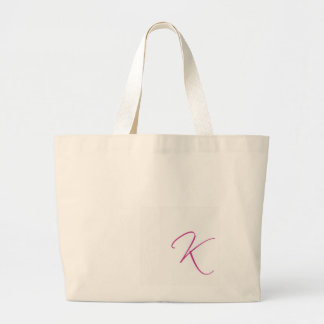 Bolsa Tote Grande Saco do monograma de "K"