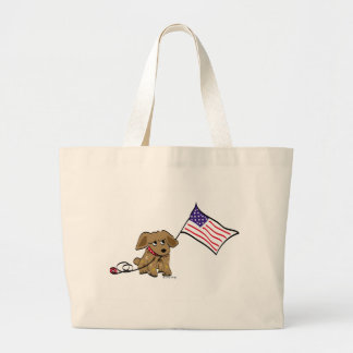 Bolsa Tote Grande Saco do Orgulho Americano