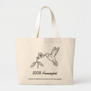 Bolsa Tote Grande Saco do pássaro do zumbido - crónicas da sintaxe