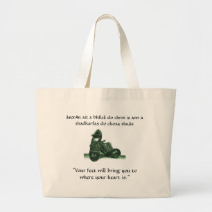 Bolsa Tote Grande Saco do provérbio irlandês