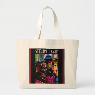 Bolsa Tote Grande Saco do Trem de Vapor